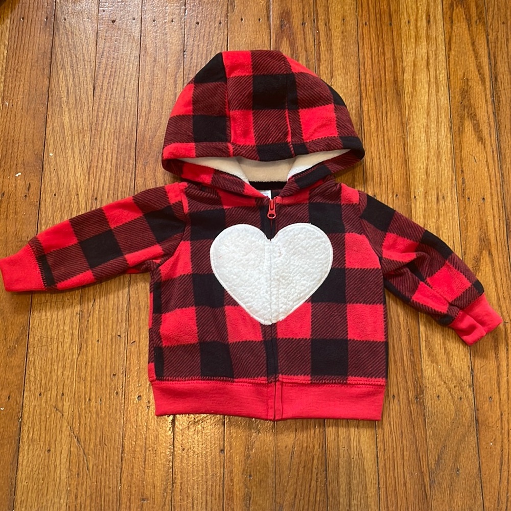 Fleece, 3 month zip up hoodie